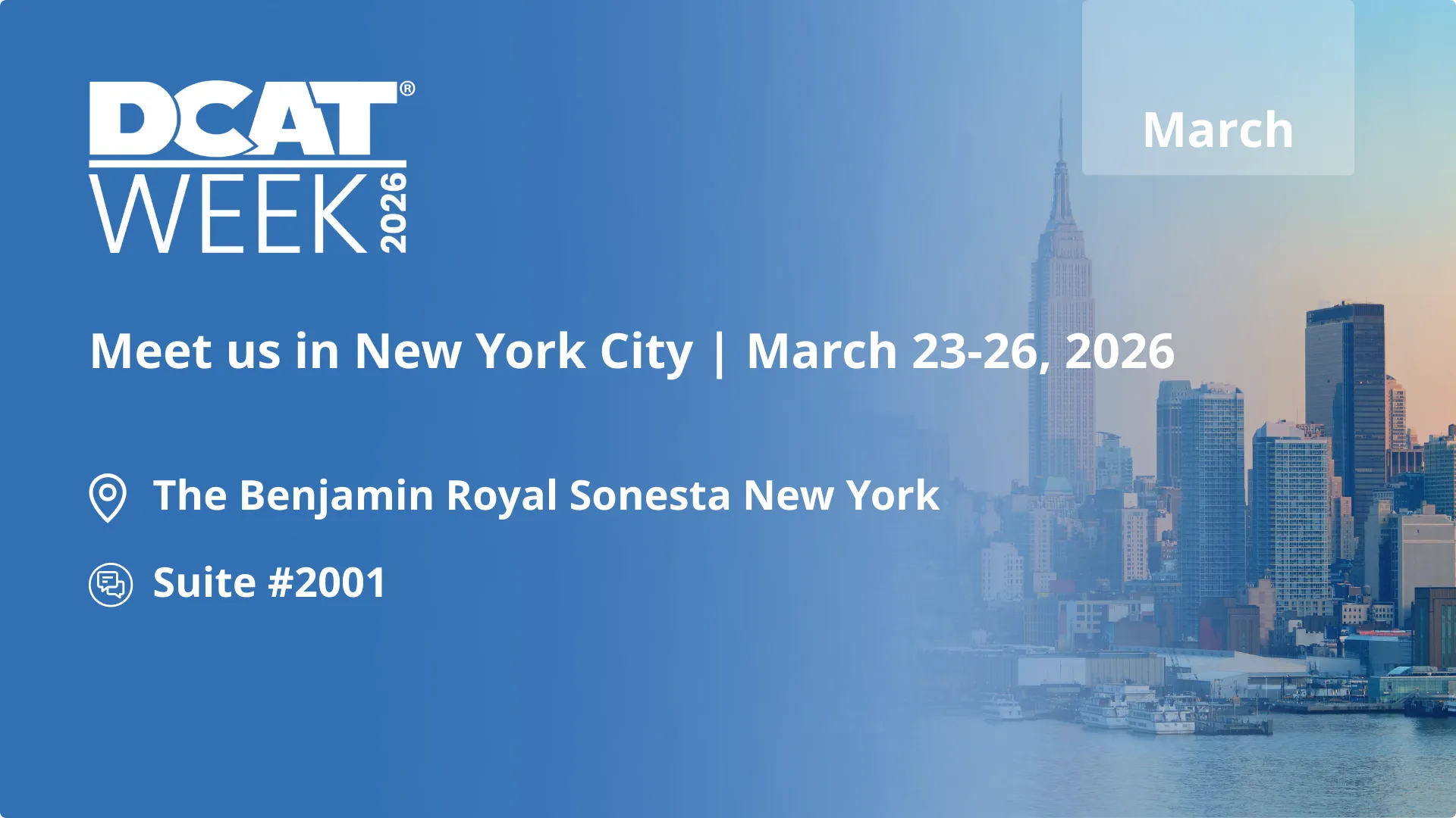 Meet Crystal Pharmatech at DCAT Week 2026